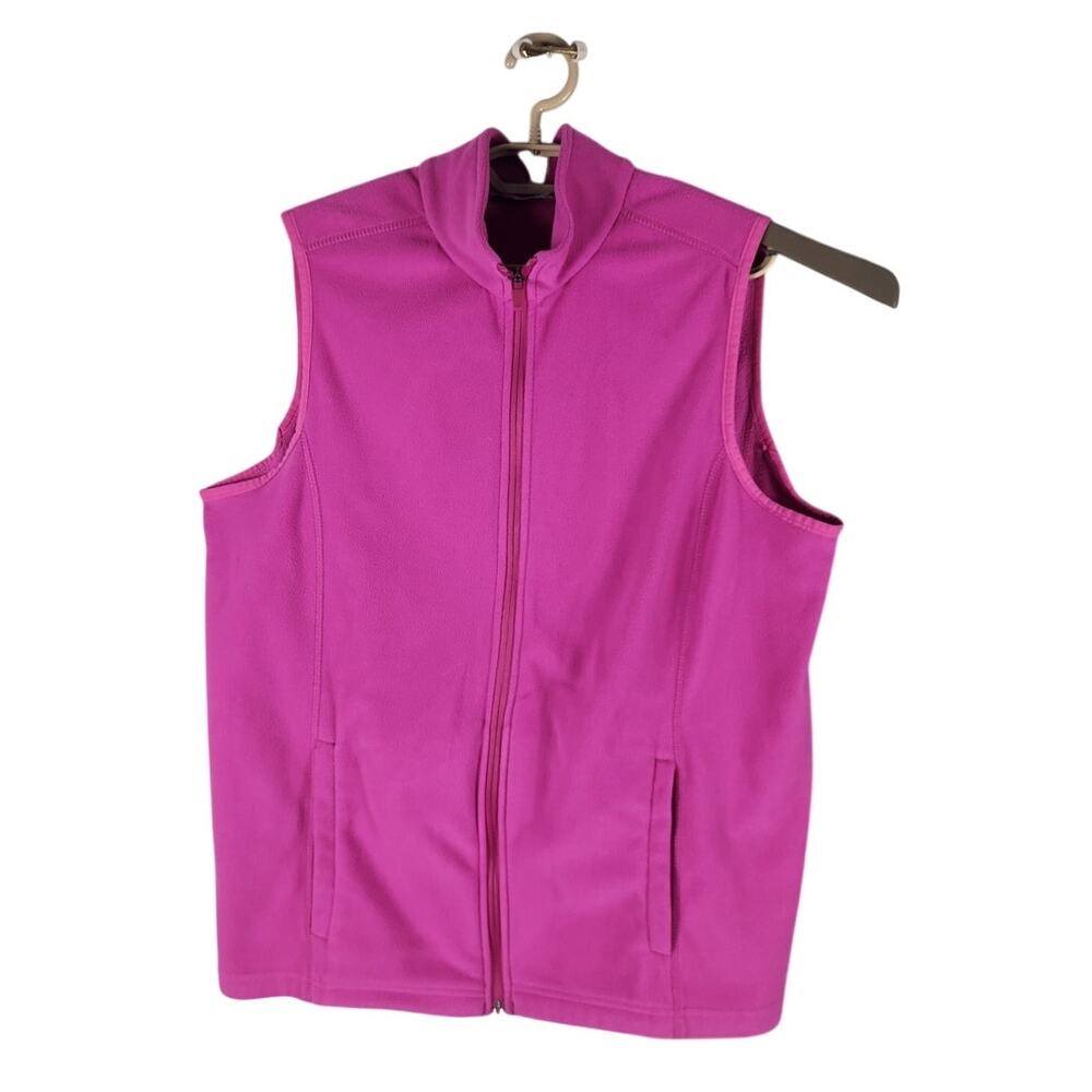 Lands End Fleece Vest Women's large